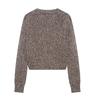 Spring 2025 Women's Plaid V-Neck Knit Cardigan