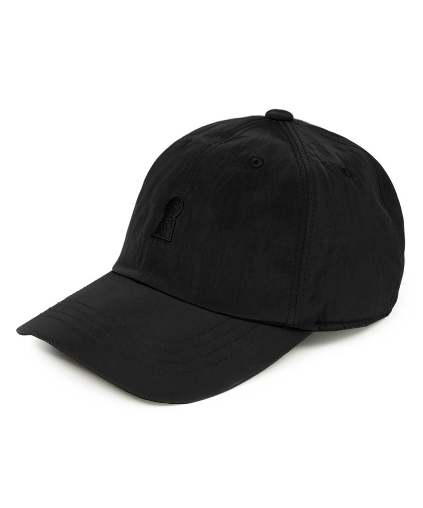 Sekeonmonollogeu Keyhole Logo Nylon Ball Cap Black Seac003Black