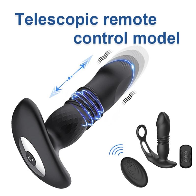 Remote control fully automatic male and female multi frequency masturbation massager, sex toy, back extension prostate anal plug