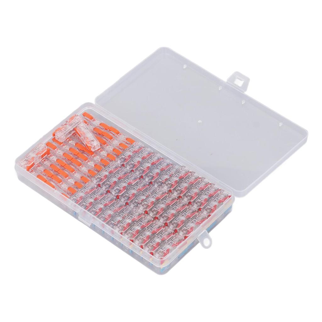 55Pcs Mini Quick Connect Lever Nut Wire Connector PC Shell Strong Conductivity Lever Wire Terminals 250V 32A