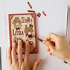 KINOWA "The Three Little Pigs" Wood Collage Original DIY Kit - Fairy Tale (Grimm's Fairy Tale) - Made In Japan