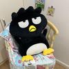 Non-Toxic Soft Cuddly Bad Badtz Maru Plush Toy Kawaii Stuffed Animal Black Penguin Plushies Throw Pillow Japanese Style Doll Xmas Gifts