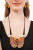 Handmade Clay Butterfly Necklace Earring Set