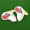 9Pcs Lightweight Waterproof Faux Leather Golf Club Covers Shark Shape Golf Iron Head