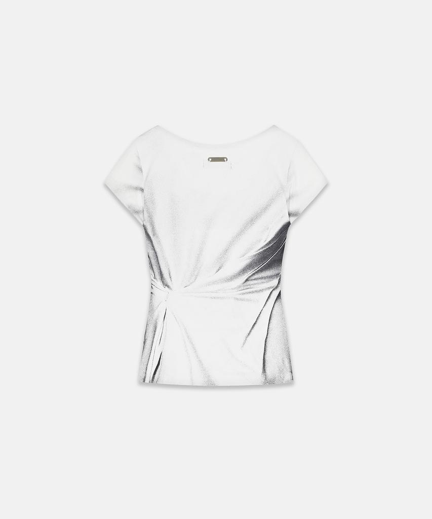 NACHE Pearl Necklace Printed T-Shirt Ivory