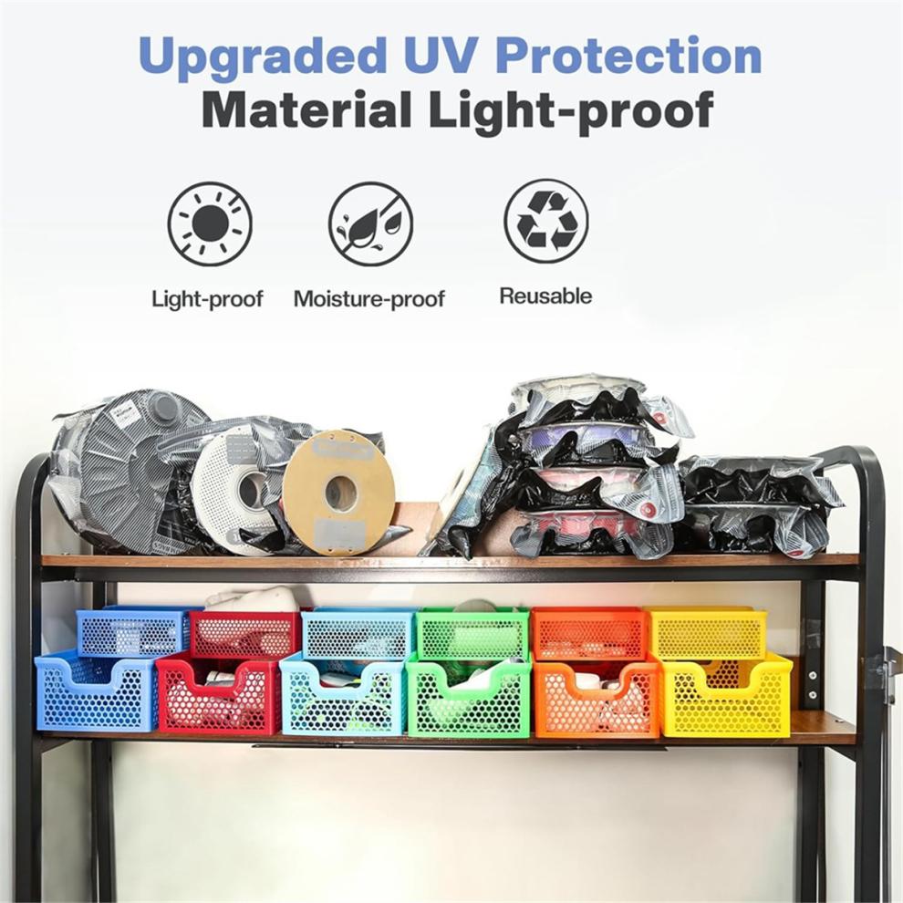 Filament Storage Bags Kit with Electric Vacuum Pump, 20 Pcs Light-Proof Sealed for 3D 5 Clips