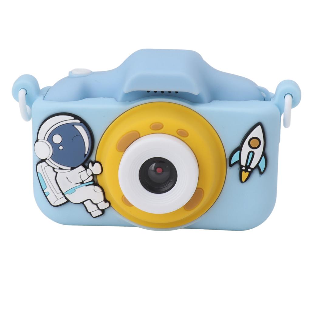 Children Digital Camera Dual Lenses 2in HD Recording Game Camera for Kids Birthday Gifts 5V Blue