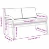 Garden Bench with Cushions Oil Natural Solid Acacia Wood