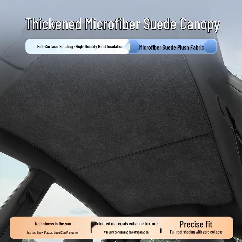 Shangjie Z7/Z7T Suede Velvet Sunshade: Sunroof Heat Insulation & Light Blocking Canopy.