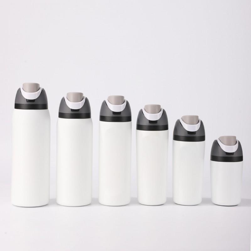 40oz Stainless Steel Vacuum Insulated Tumbler With Dual Lid Straw Cup Gym Outdoor Travel Office Use