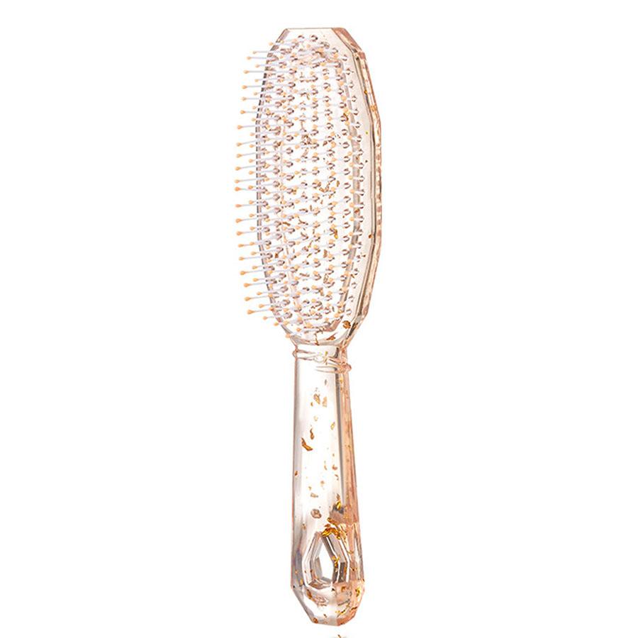 

Прозрачная длинная расческа, хрустальная тонкая расческа для волос, мужская и женская дорожная щетка для влажных волос розовый