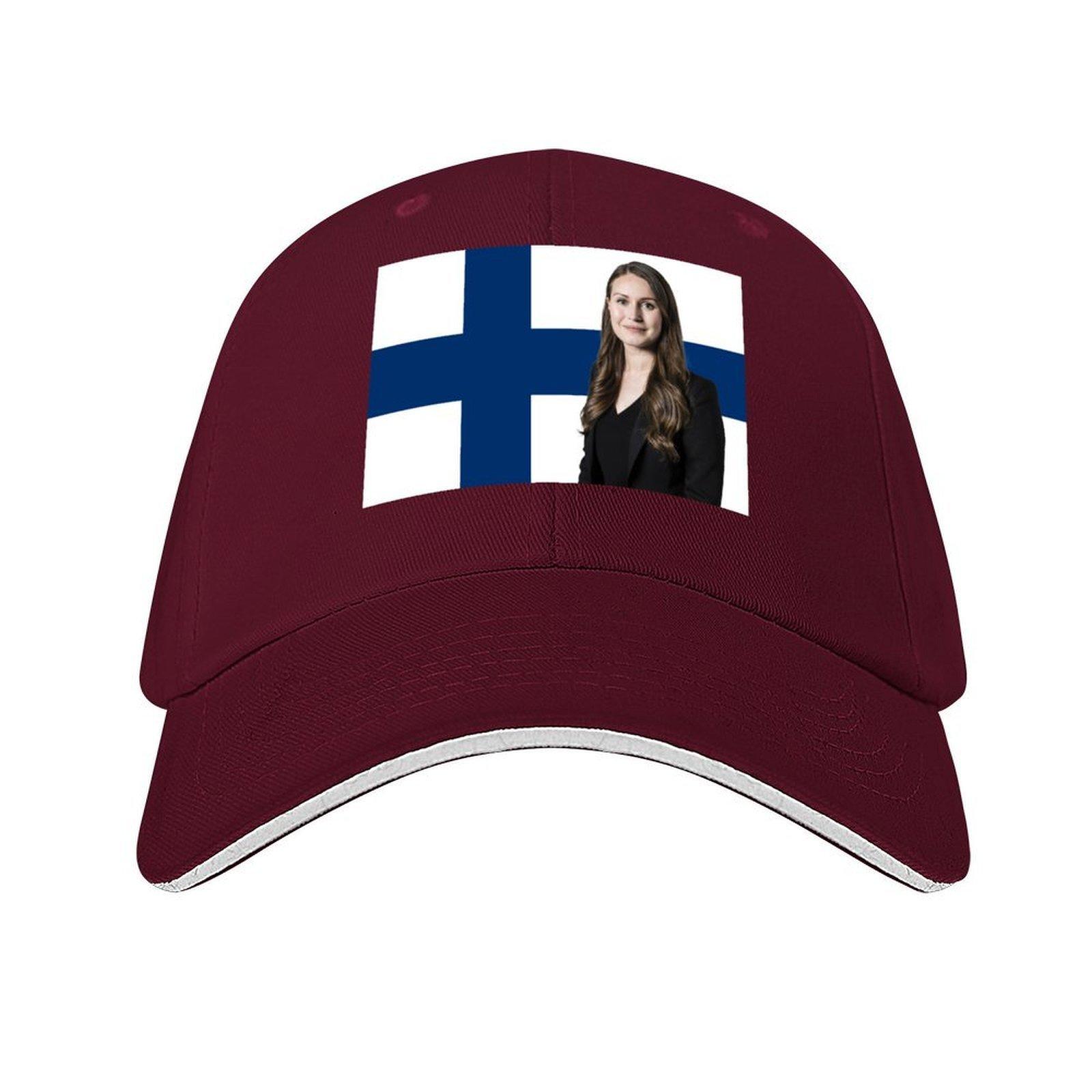 

Sanna Marin Baseball Cap tactical cap Funny hats Sunhat New In The Hat GirlS Hats Unisexs