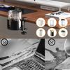 Adjustable Anti Spill Office Desktop Mug Rack with Metal Clamp for Water Bottles and Coffee Cups Storage
