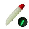 12Pcs Floating Worm Lures 1.1G/38Mm Trout Fishing Soft Lure Shrimp-Scented Bait Artificial Silicone Trout Plastic Baits