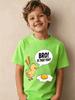 Funny Chick Egg Print Kids Cotton T Shirt Boys Girls Parent Child Matching Short Sleeve Casual Breathable Family Fashion Tees