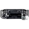 Car Driver Side Exterior Door Handle Tailgate Handle Lift Gate Open Catcher Chrome with Black Trim/Fit for Mitsubishi L200 Pickup 1999-2004 2016-2019