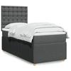 VidaXL Slatted Bed Base with Mattress Dark Grey 100x200cm Fabric 3291982