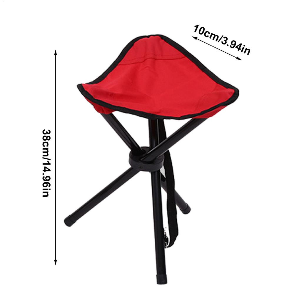Outdoor Leisure Portable Folding Chair Three-Legged Stool Camping Travel Picnic Outdoor Activities Fishing Accessories