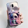 Case For LG G7 ThinQ Casing G710EM Cute Love Rabbit Funny Cartoon Ultra Slim TPU Black Silicone Soft Case LG G7 Plus Phone Cover