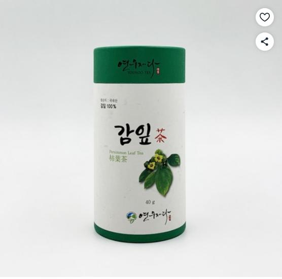 

[YOUNOO JEDA] Korean Handmade 100% Persimmon leaf Tea from Mt.Jiri 40g / Korean Tea, Kfood, Authentic Korean Food