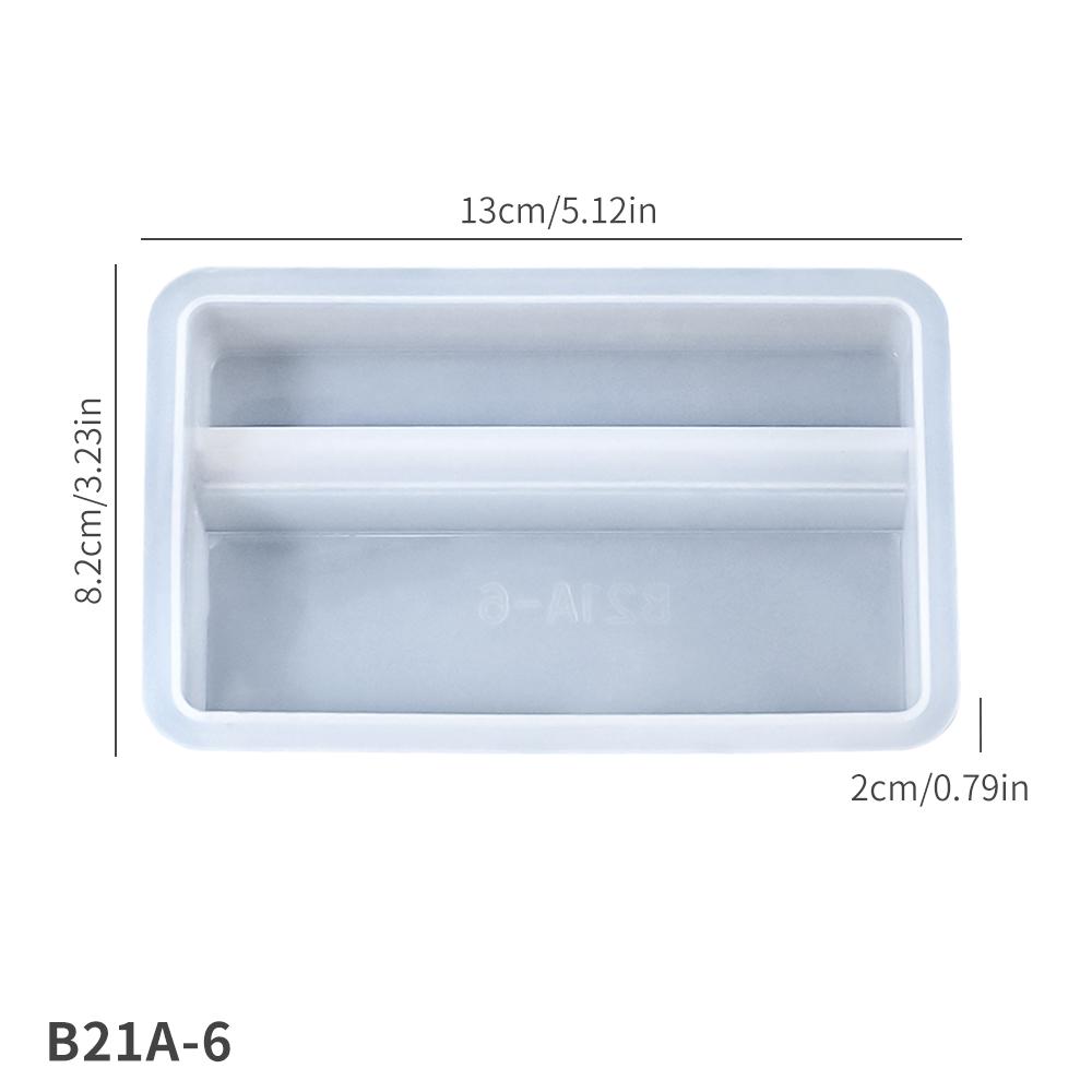 DM1121 DIY Geometric Phone Holder Resin Mold Casting Round Mobile Stand Card Holder Silicone Epoxy Molds for Table Decoration