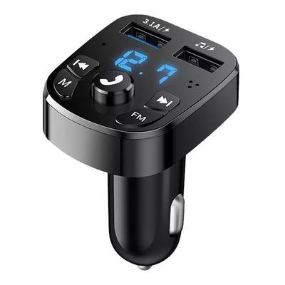 Wireless FM Transmitter Dual USB Audio Music Stereo Bluetooth-Compatible Digital Display Quick Charge Adapter Auto Radio Charger