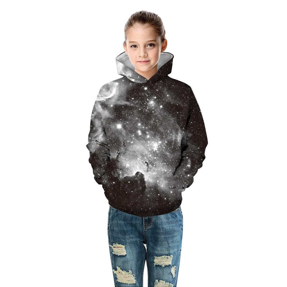 Autumn Winter Children's Hoodies Coat 5-14y Boys Girls Hooded Sweats 3D Printed Kids Sweatshirts Child Teen Sport Tops Pullover