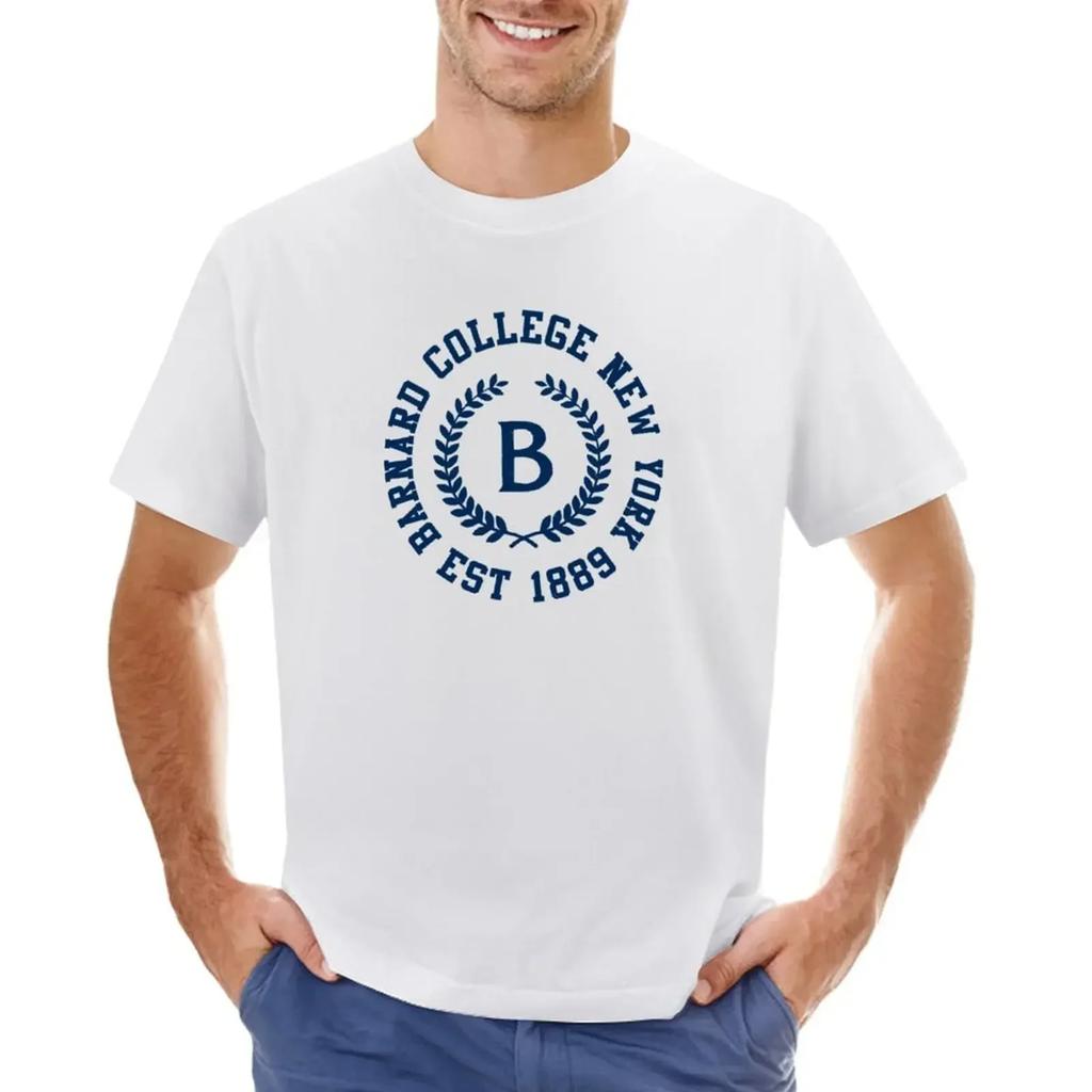 Barnard College T-shirt cute tops sports fans Short sleeve tee men