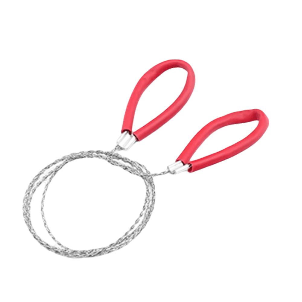 

2pcs Portable Design Wire Saw High-Quality Stainless Steel Stainless Steel Saw Cable Saw Camping красный