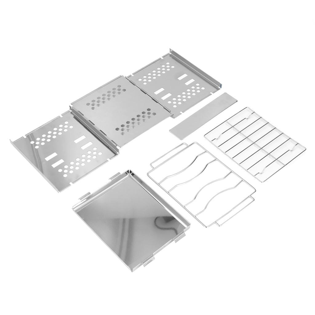 Backpacking Stove High Temperature Resistance Lightweight Foldable Gas Stove Adjustable for Hiking Camping