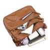 New Soft Leather Real Wash Multi-compartment Mother Lady Casual Large Capacity Fashion Versatile Shoulder Messenger Bag