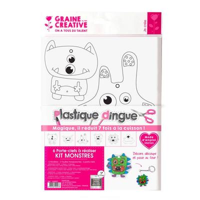 Crazy Plastic - Crazy Plastic Kit for 6 Monster Keychains