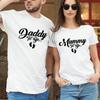 New 2026 Daddy To Be Mummy To Be Tshirts Funny Pregnancy Announcement Tops Couple Fashion Crewneck Men Women Sweet Tees Gifts