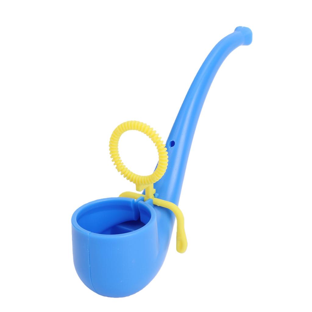 Soap Bubble Pipe Portable Reusable Vintage Bubble Blowing Pipe for Adult Kids Blue