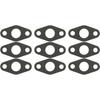 Tyenaza 10Pcs Turbo Gasket, Turbo Oil Drain Return Gasket Excellent Sealing Paper High Toughness Oil Drain Gaskets for T3 T4 Turbocharger