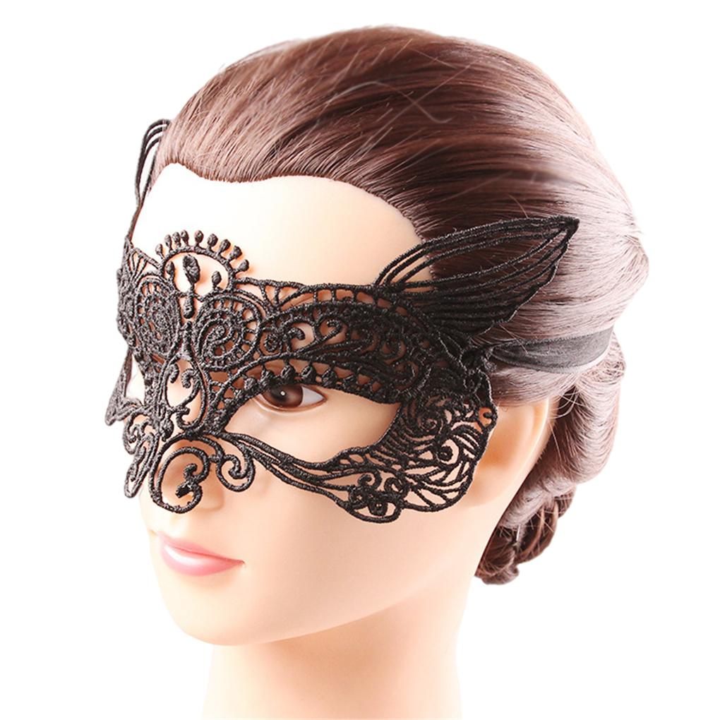 Vampire Choker Covers Exquisite Retro Fashion Lightweight Design Gemstone Hollowed Facepiece out for Cosplay for Party