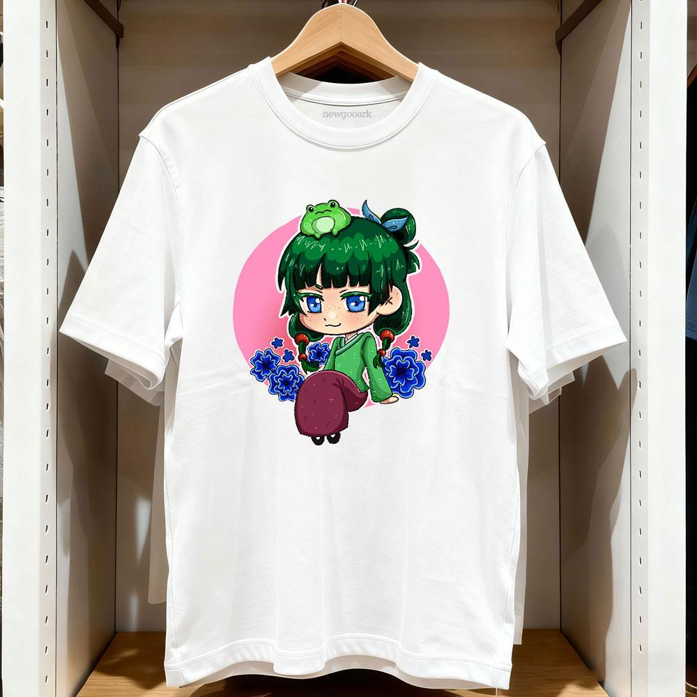 

kawaii maomao The Apothecary Diaries tshirt Anime Women Unisex Vintage graphic t shirts Cotton Oneck Adult Tops Tee S