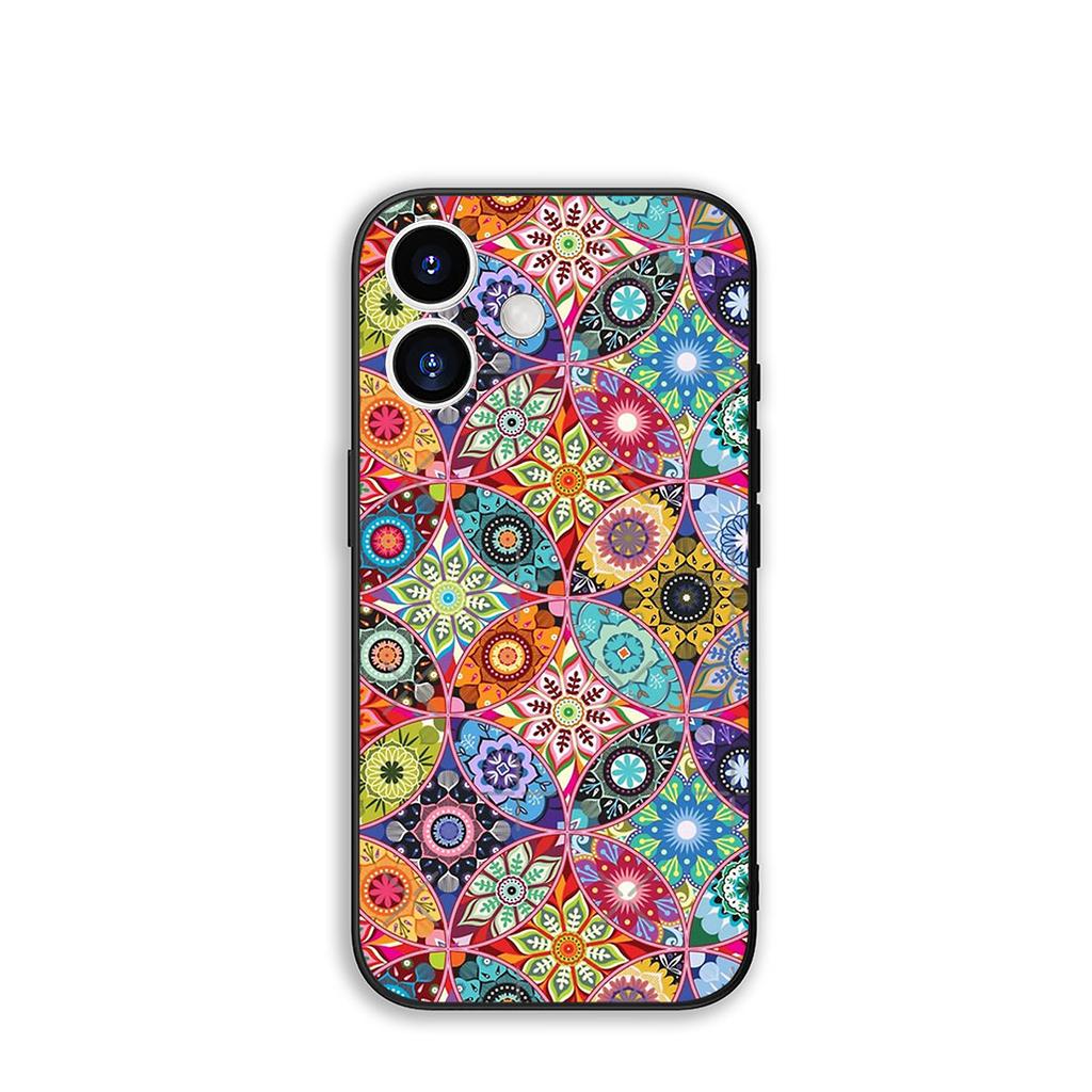 For Samsung Galaxy A07 A13 A12 A23 A50 A51 A52 A53 A70 A71 A72 A04 Note 20 9 8 10 Case Floral Paisley Flower Mandala Texture