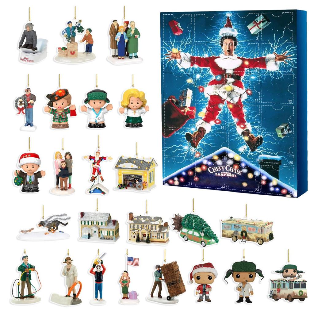 Advent Calendar Contains 24 Gifts, Cute Figures Doll Advent Calendar, Countdown Calendar With Surprise Toys,  Collectible Figures Gift For Kids