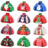 12/24Pcs Christmas Candy Box Cloth Shape Chocolate Gift Packaging Box Bag 2025 Merry Christmas Decoration 2025 New Year Supplies