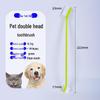 Double-Head Pet Toothbrush for Dogs and Cats - Long Handle for Oral Cleaning
