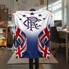 1PC Rangers Badge Print Flannel Blanket, High Quality All Seasons, Home Decor, Warmth and Comfort, Perfect for Christmas Gifts