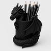 3D Printed Dragon Pen Holder Statue Fantasy Dragon Stationery Holder  Halloween Ornament