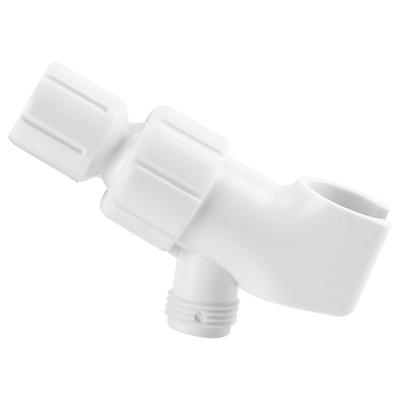 Universal Weiß Duschumsteller Verstellbarer Handbrausehalter Adapter Badezimmerzubehör