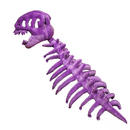 Dinosaur Skeleton Costume Set Realistic Plush Dino Outfit with Spine Detail Headband