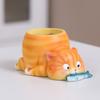 Animal Flower Pot Cat Dog Succulents Pots Resin Planter with Drainage Hole for Succulents Home Office Desk Decoration