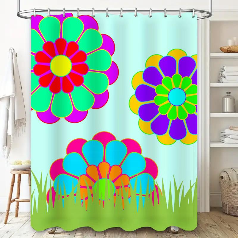 Colorful Fun Shower Curtain Decorate Your Bathroom with These Vibrant Designs