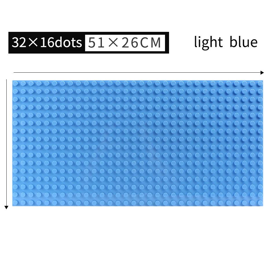 7-farbige kompatible große Ziegel-Grundplatte DIY große Baustein-Grundplatte Brett Stadtbauspielzeug für Kinder