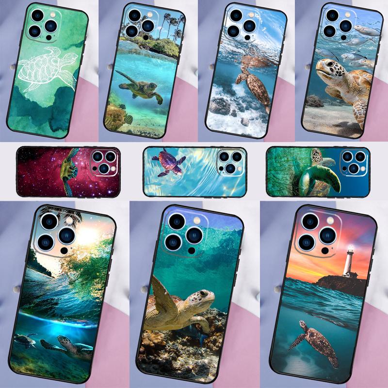 Cute Cartoon Turtles Case For Oppo A17 A57 A77 A74 A54 A94 A78 A98 A18 A60 A80 A40 A38 A58 A96 A76 A16 A15 A5 Pro