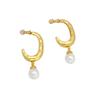 Fashion Texture Temperament Stud Earrings Women'S Irregular Freshwater Earrings Earrings